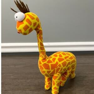 Vintage 1996 Toy Concepts Yellow Dinosaur Plush‎